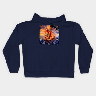 Flaming Meditation Kids Hoodie